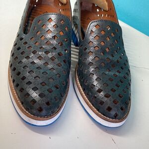 Aquatalia Leather Slip-On Loafers